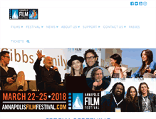 Tablet Screenshot of annapolisfilmfestival.com